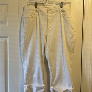 Talbot’s White Casual capri ankle pants